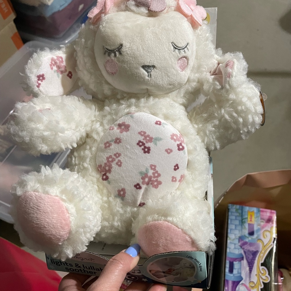 Floral Plush Lamb Toy